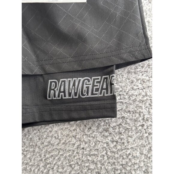 Rawgear Black Dual-Layer Athletic Shorts W/ Zipper Pockets Size Small NWT #RG114 - Picture 4 of 8